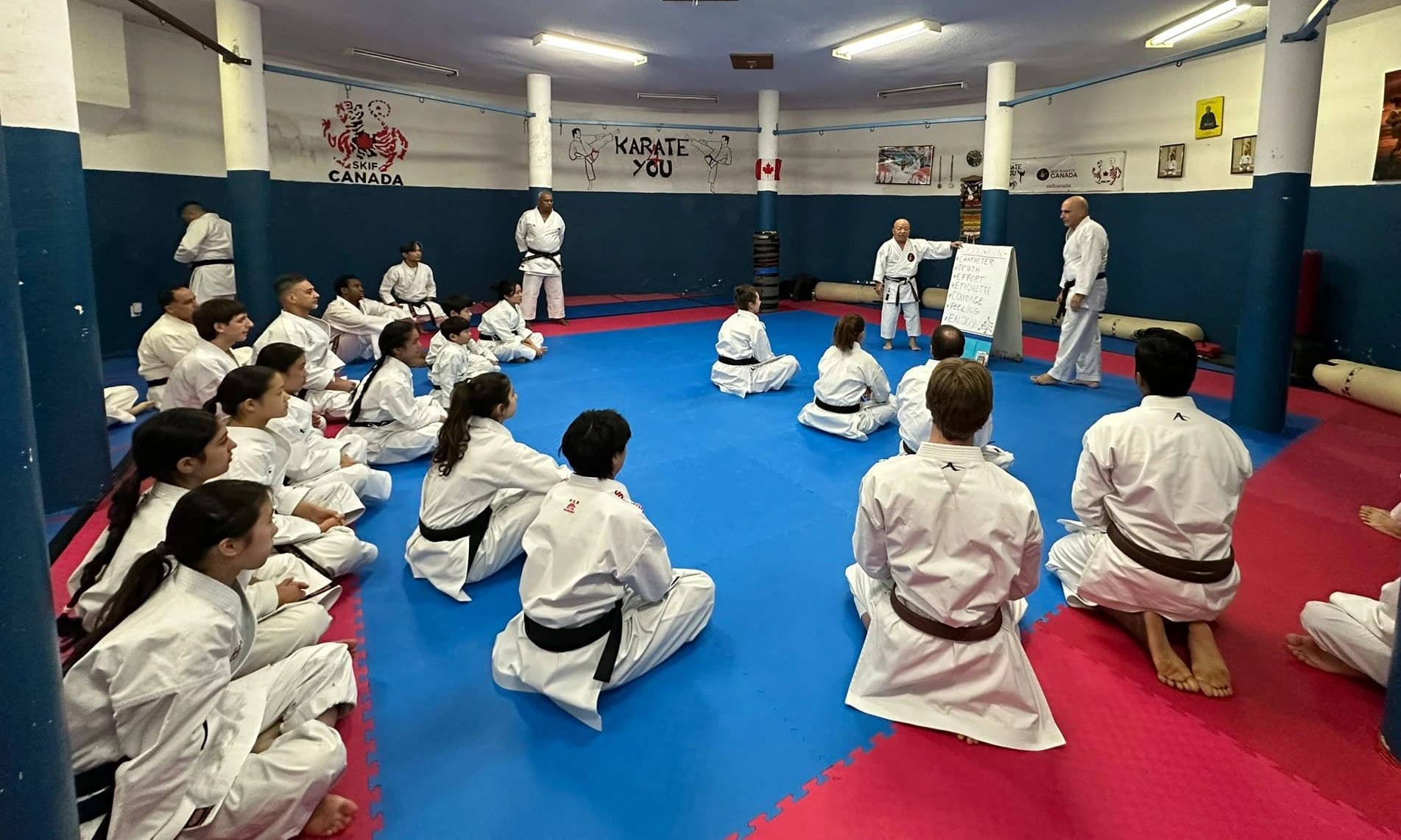 Sparring practice